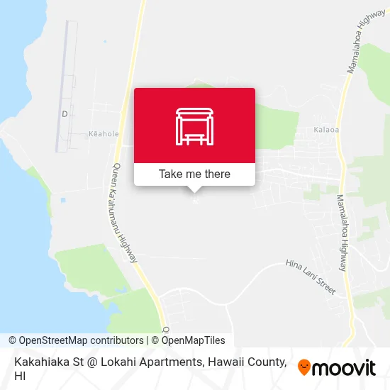 Kakahiaka St @ Lokahi Apartments map