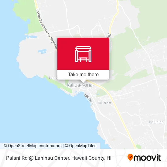 Palani Rd @ Lanihau Center map
