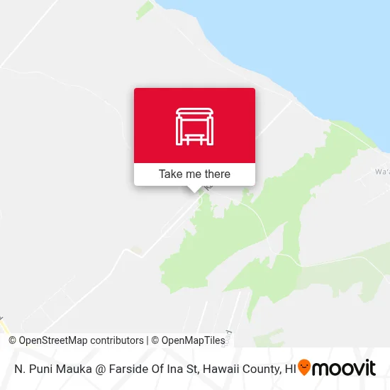 N. Puni Mauka @ Farside Of  Ina St map
