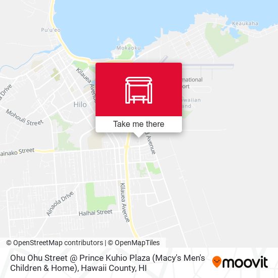Mapa de Ohu Ohu Street @ Prince Kuhio Plaza (Macy's Men's Children & Home)