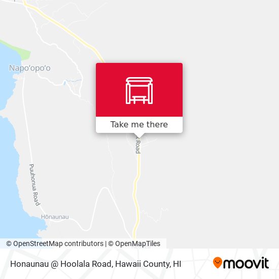 Mapa de Honaunau @ Hoolala Road