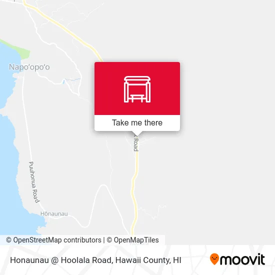 Honaunau @ Hoolala Road map