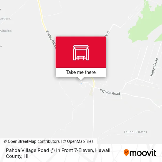 Pahoa Village Road @ In Front 7-Eleven map