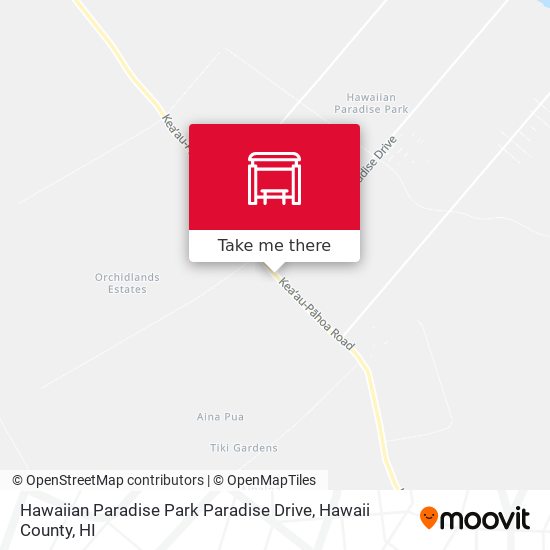 Hawaiian Paradise Park  Paradise Drive map