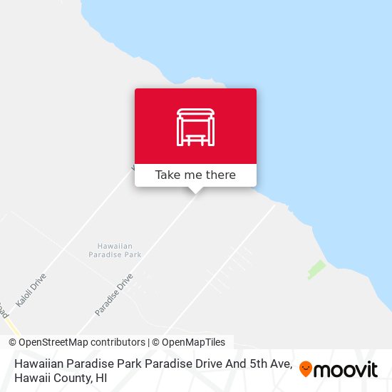 Mapa de Hawaiian Paradise Park Paradise Drive And 5th Ave
