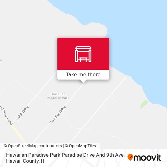 Hawaiian Paradise Park Paradise Drive And 9th Ave map