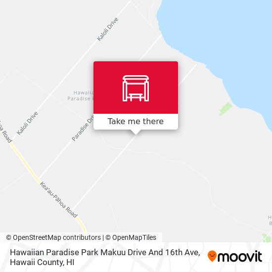 Mapa de Hawaiian Paradise Park Makuu Drive And 16th Ave