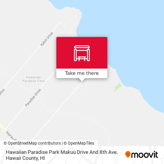 Hawaiian Paradise Park Makuu Drive And 8th Ave map