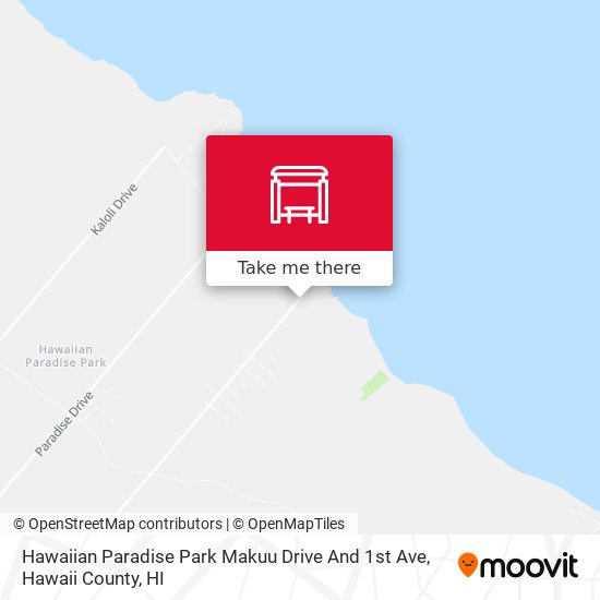 Hawaiian Paradise Park Makuu Drive And 1st Ave map