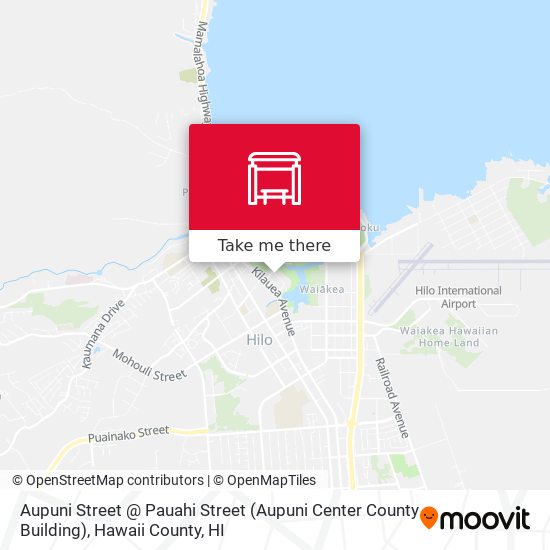 Mapa de Aupuni Street @ Pauahi Street (Aupuni Center County Building)