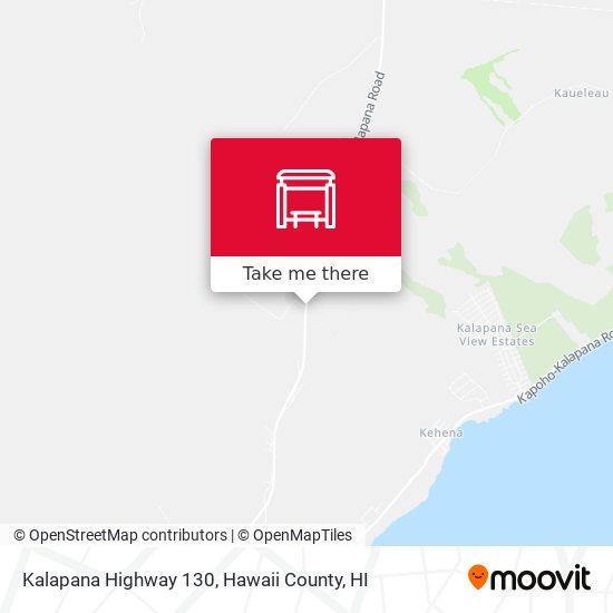 Kalapana Highway 130 map