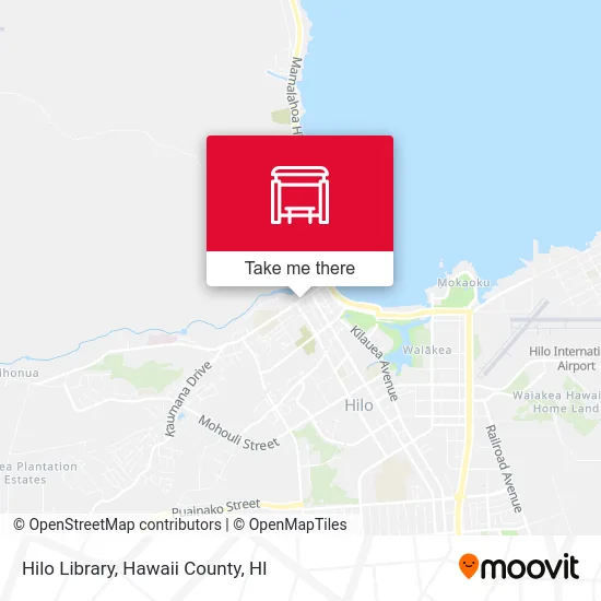 Hilo Library map