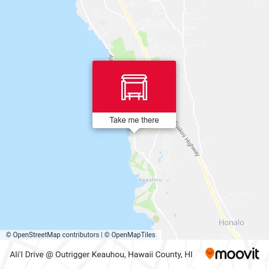 Ali'I Drive @ Outrigger Keauhou map