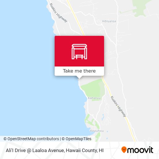 Ali'I Drive @ Laaloa Avenue map