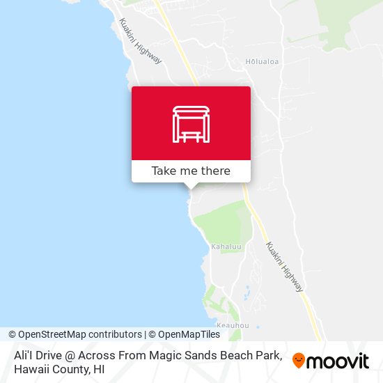 Mapa de Ali'I Drive @ Across From Magic Sands Beach Park