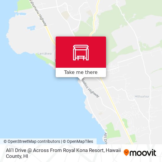 Ali'I Drive @ Across From Royal Kona Resort map