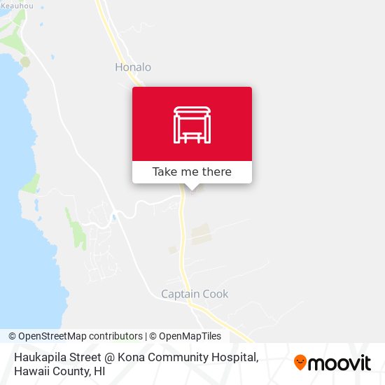 Mapa de Haukapila Street @ Kona Community Hospital