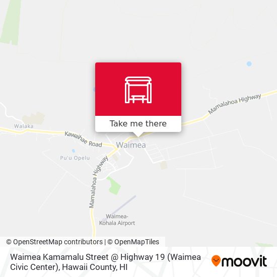 Waimea Kamamalu Street @ Highway 19 (Waimea Civic Center) map