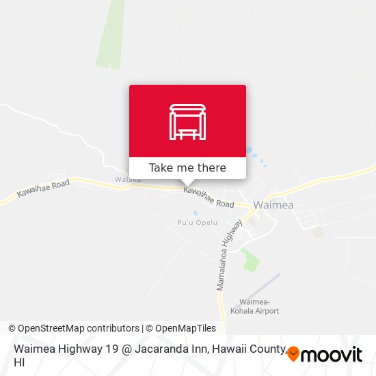 Mapa de Waimea Highway 19 @ Jacaranda Inn