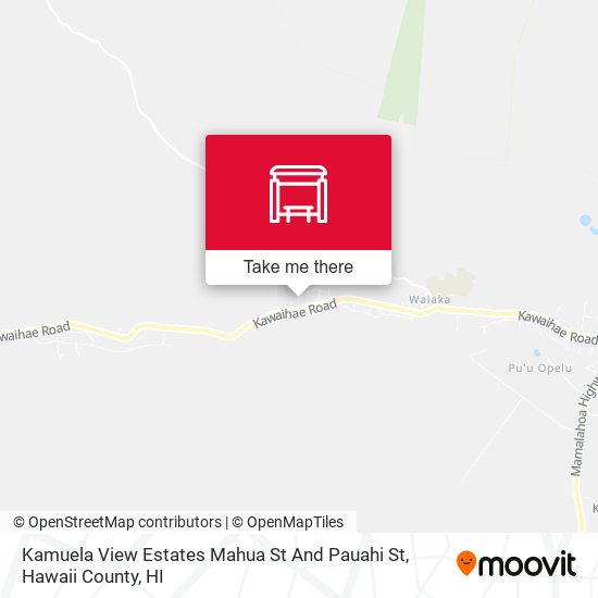 Kamuela View Estates Mahua St And Pauahi St map