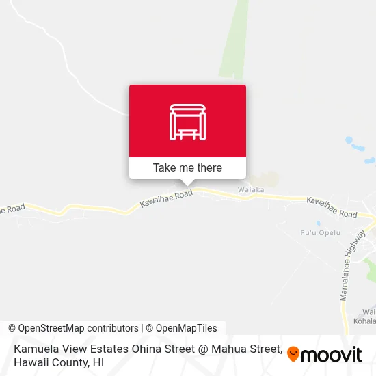 Kamuela View Estates Ohina Street @ Mahua Street map