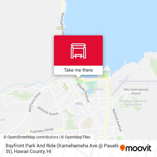 Mapa de Bayfront Park And Ride (Kamehameha Ave @ Pauahi St)