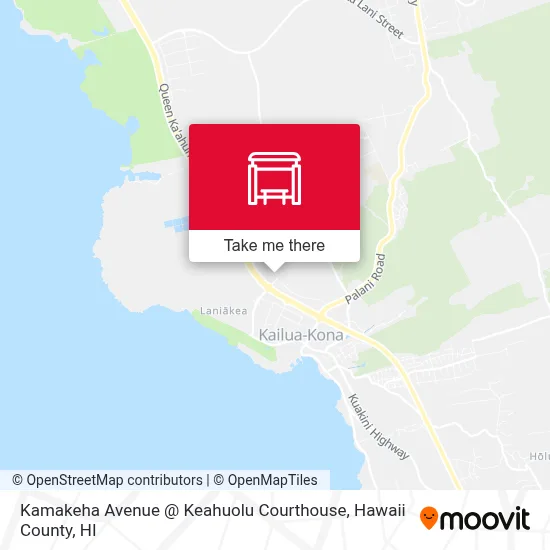 Kamakeha Avenue @ Keahuolu Courthouse map