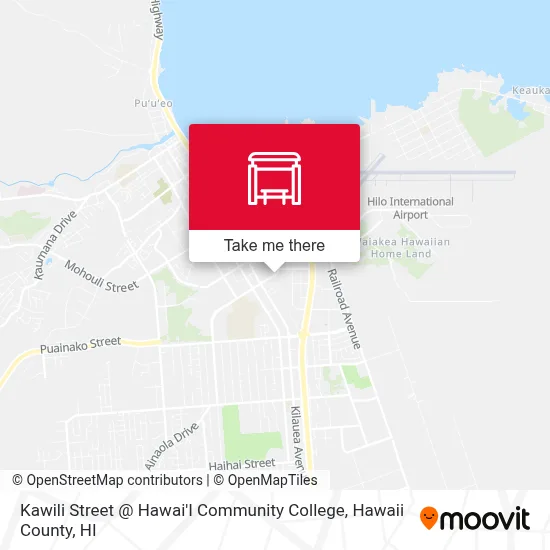 Kawili Street @ Hawai'I Community College map