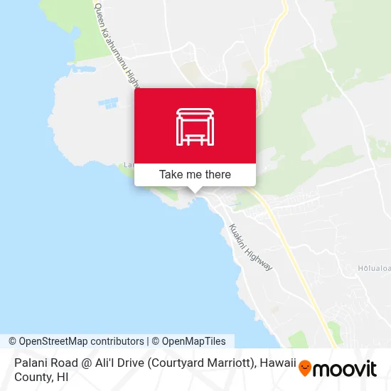 Palani Road @ Ali'I Drive (Courtyard Marriott) map