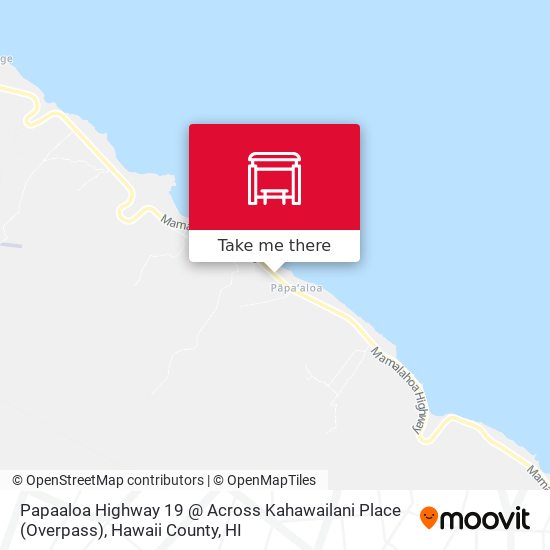 Mapa de Papaaloa Highway 19 @ Across Kahawailani Place (Overpass)
