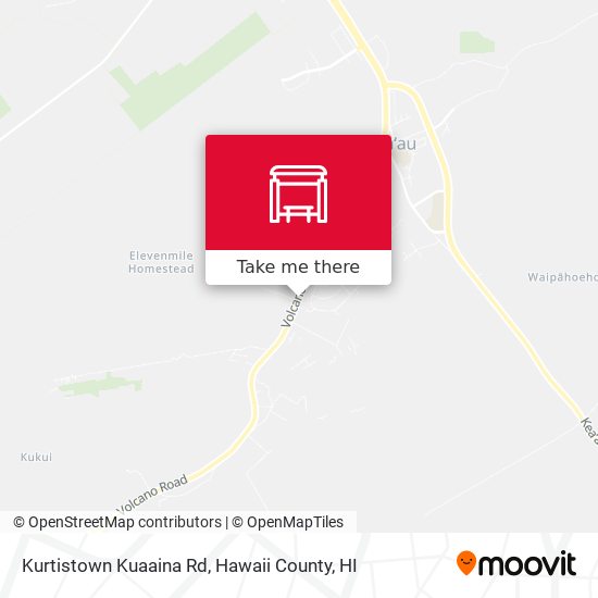 Kurtistown Kuaaina Rd map