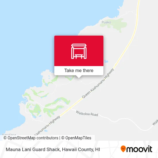 Mauna Lani Guard Shack map