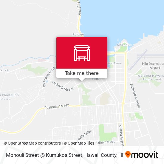 Mohouli Street @ Kumukoa Street map