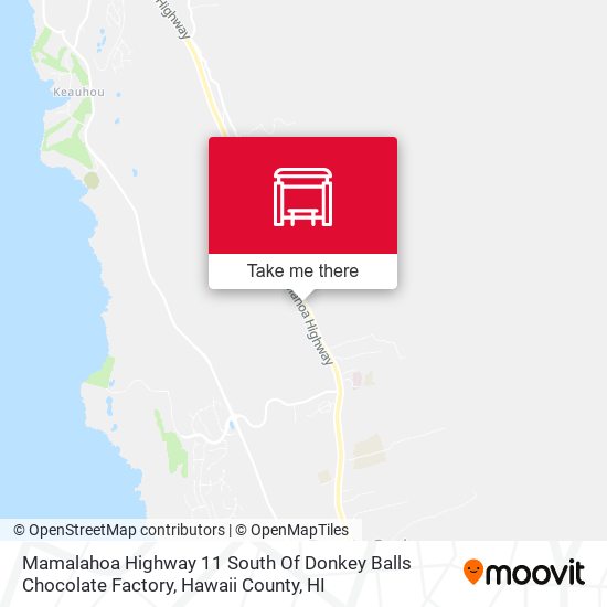 Mapa de Mamalahoa Highway 11 South Of Donkey Balls Chocolate Factory