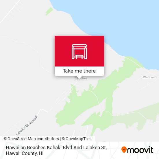 Mapa de Hawaiian Beaches Kahaki Blvd And Lalakea St