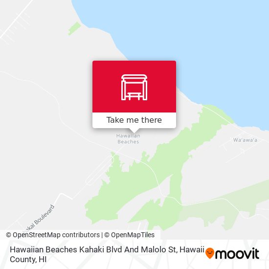 Mapa de Hawaiian Beaches Kahaki Blvd And Malolo St