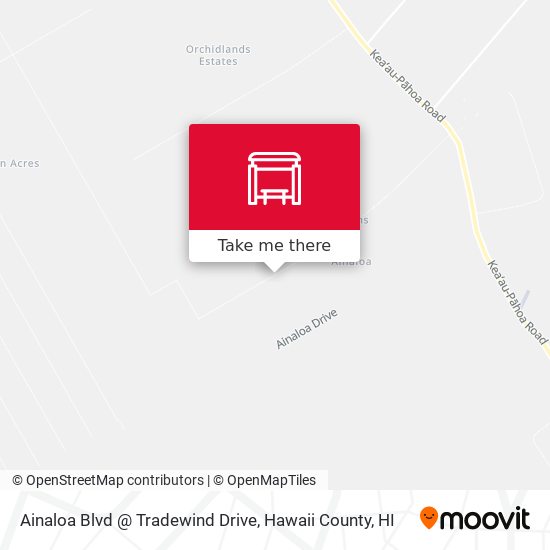 Ainaloa Blvd @ Tradewind Drive map