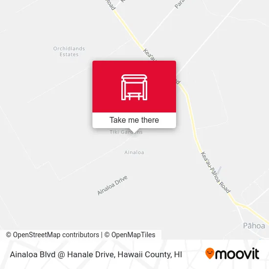 Ainaloa Blvd @ Hanale Drive map