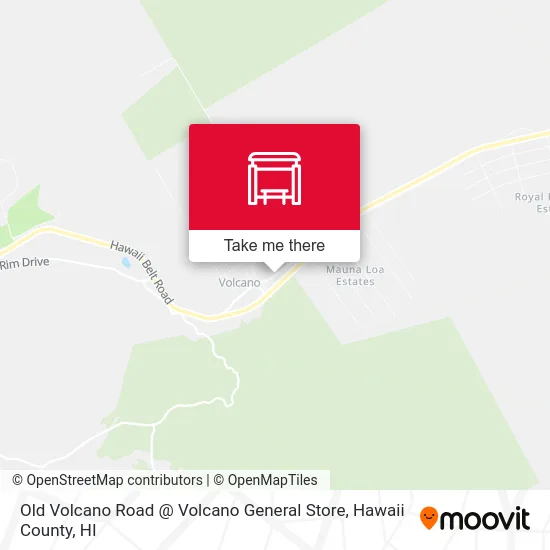 Old Volcano Road @ Volcano General Store map