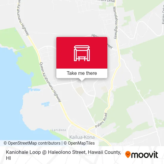 Kaniohale Loop @ Haleolono Street map