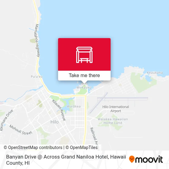 Banyan Drive @ Across Grand Naniloa Hotel map