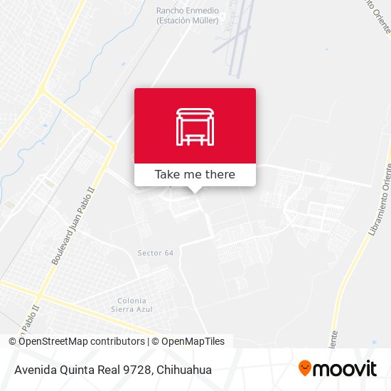 Avenida Quinta Real 9728 map