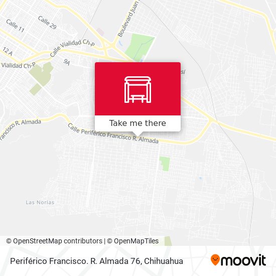 Periférico Francisco. R. Almada 76 map