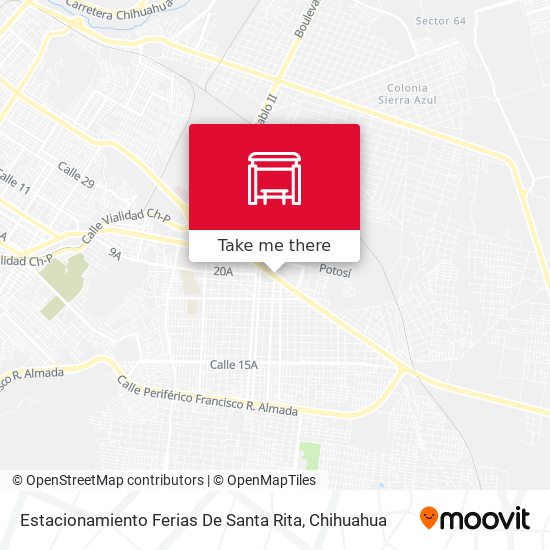 Estacionamiento Ferias De Santa Rita map