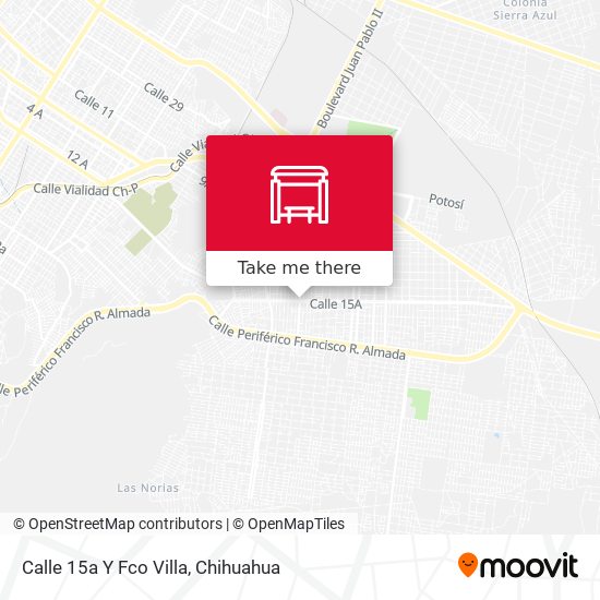 Calle 15a Y Fco  Villa map