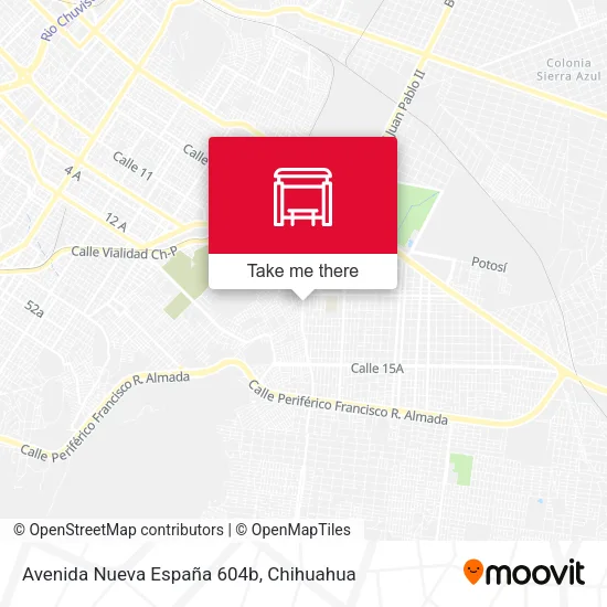 Mapa de Avenida Nueva España 604b