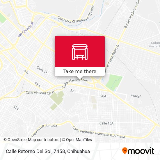 Mapa de Calle Retorno Del Sol, 7458