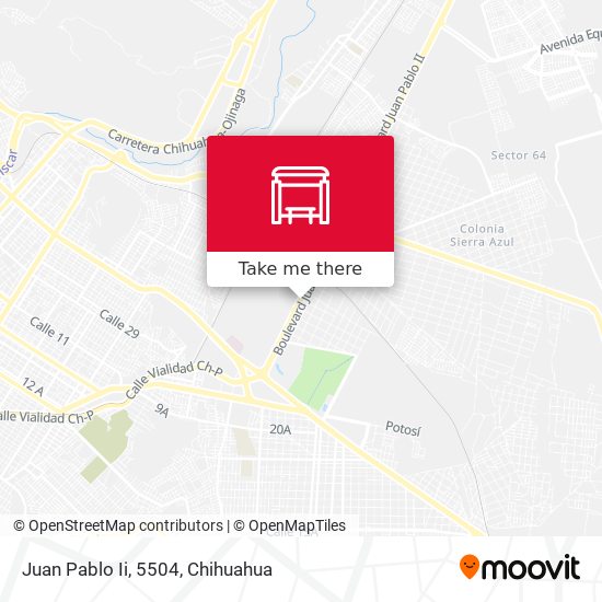 Mapa de Juan Pablo Ii, 5504