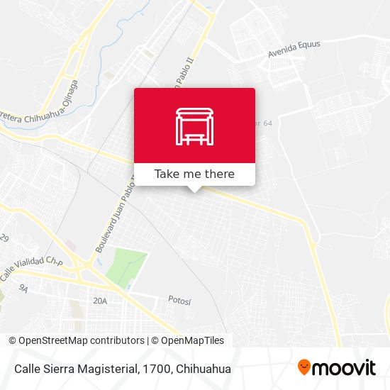 Calle Sierra Magisterial, 1700 map