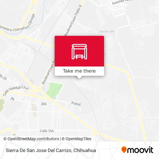 Mapa de Sierra De San Jose Del Carrizo